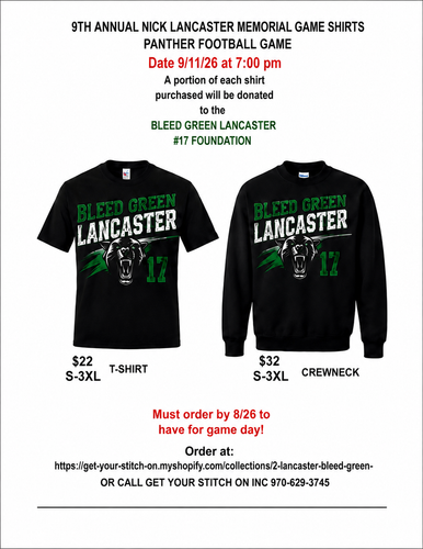 2026 BLEED GREEN LANCASTER #17 Short Sleeve shirt